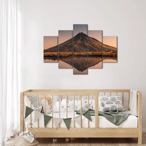 Tablou oglindirea muntelui Taranaki, Noua Zeelanda (150x105 cm)