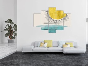 Tablou - pictură abstractă de plajă N⁰2 (150x105 cm)