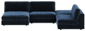 Colțar modular Seattle L108350x230x87cm, Picioare: Plastic
