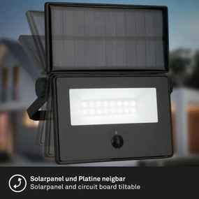Brilo - Reflector solar LED cu senzor LED/5W/5,5V IP54 1200 mAh