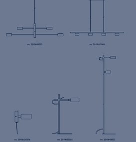 Lustra LED cu 4 brate design nordic Clyde 2010803003 NL