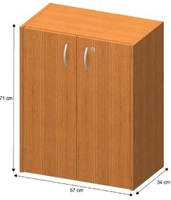 Dulap mic cu incuietoare, cires, TEMPO ASISTENT NEW 011