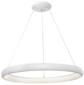 Lustra LED dimabila, design modern Albi alb, 61cm