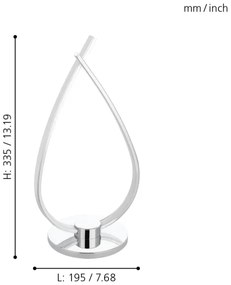 Eglo 31997 - Lampa de masa LED RONCADE LED/14W/230V