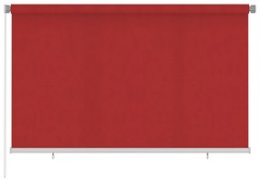 Jaluzea tip rulou de exterior, rosu, 240x140 cm, HDPE 240 x 140 cm