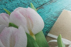 Tablou buchet de lalele și plicul