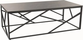 Masuta cafea ESCADA A III, gri/negru, ceramica/metal, 120x60x40 cm