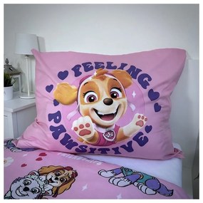 Lenjerie de pat pentru copii din microfibră pentru pat de o persoană 140x200 cm Paw Patrol – Jerry Fabrics