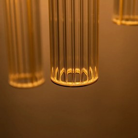 Lustra cu 3 pendule design modern ARIA alama periata