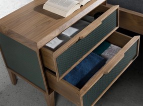 Noptiera cu 2 sertare design LUX Dark green