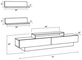 Mobilier living Lusalona (alb + Nuc). 1107306