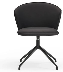 Set de scaune de sufragerie negru 2 buc. tapițat Add – Teulat