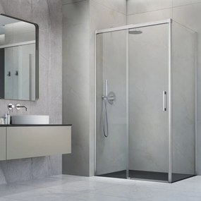 Perete lateral dreapta Radaway Idea KDJ 80 cm finisaj nichel periat-transparent sticla 6 mm