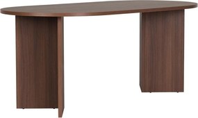 Masă de dining cu aspect de lemn de nuc 89,5x180 cm Sablin – Kalune Design