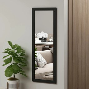 Oglinda OMILO, negru, 40x2x105 cm
