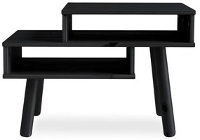 Masă de cafea din lemn de pin Karup Design Hako, negru