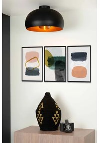 Plafonieră Lucide 30186/38/30 SHARAN 1xE27/60W/230V d. 38 cm negru