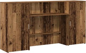 vidaXL Birou de recepție Lemn vechi 200x50x103,5 cm Lemn prelucrat