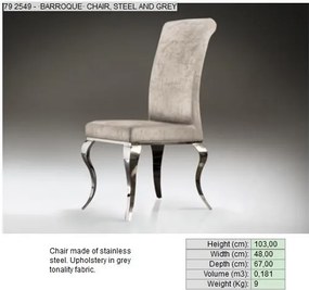 Scaun modern bej, Barroque 792549