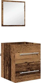 vidaXL Set de mobilier pentru baie cu sertar Maro 41 x 38,5 x 48 cm