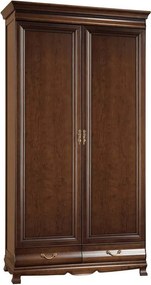 Dulap lemn masiv nuc Harper 2 Uși, 111,2 × 66,6 × 215,5 cm
