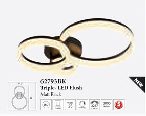 Plafoniera LED design circular Triple