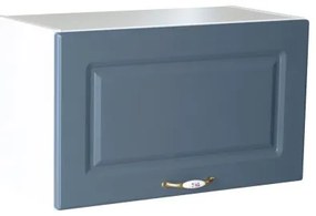 Corp superior 60 cu 1 usa orizontala pentru hota Zebra MDF albastru drept