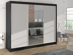 Dulap de haine Galiana I (Negru + Alb). Promo -17%. 1059846