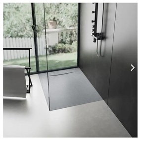 Rea Bazalt Grey cadita de dus patrata x90 cm gri REA-K4105