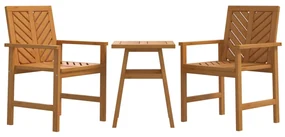 362230 vidaXL Set mobilier de grădină cu perne, 3 piese, lemn masiv acacia