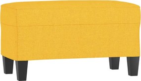 vidaXL Bancă, galben deschis, 70x35x41 cm, textil