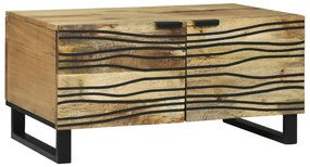 vidaXL Masă de cafea Maro și negru 80 x 50 x 40 cm