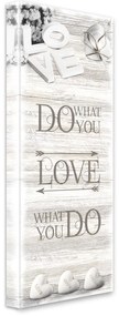 Tablou Styler Canvas Shabby Do What, 27 x 75 cm