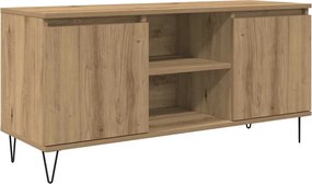 vidaXL Cabinet TV Stejar Artizanal 104 x 35 x 50 cm Lemn compozit