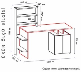 Masă PC Marge (Alb + Antracit). 1072347