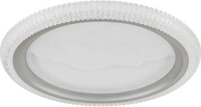 Globo 48494-28 - Plafonieră LED ODESSA, 28W, 230V, Ø 39,5 cm, argintie