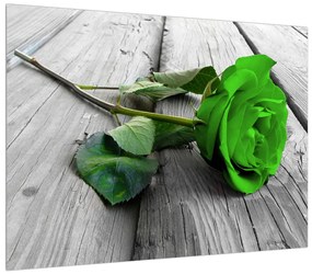 Tablou cu trandafir verde (70x50 cm), în 40 de alte dimensiuni noi