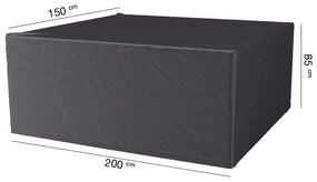 Husa mobilier gradina AeroCover pentru set masa si scaune gradina, 200x150x85 cm, dreptunghiulara, antracit