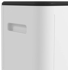 HOMCOM Dezumidificator Electric Rezervor Apă 6 L 20L/zi cu 3 Moduri 2 Trepte Temporizator 33,5x26x53 cm Alb | Aosom Romania