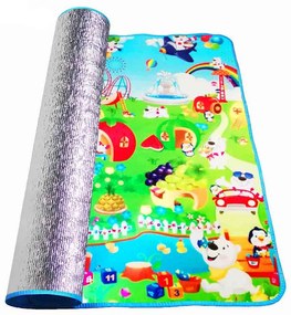 Covoras de joaca pentru copii-albastru