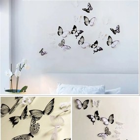 Set 18 autocolante 3D Ambiance Butterflies Chic