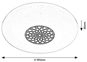 Plafonieră LED SMART Rabalux 5364 Ophelia