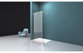 Paravan de dus tip Walk-in auriu Rune Borr 100x200 cm