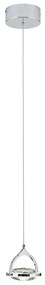 Pendul LED cu cristal K9 design lux MOON crom