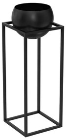 Ghiveci metalic 81,3x29 cm negru