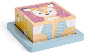 PUZZLE CUBIC - ANIMALUTE VESELE - BIGJIGS TOYS (33027)