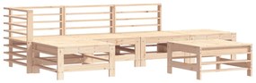 3186333 vidaXL Set mobilier relexare de grădină, 6 piese, lemn masiv de pin