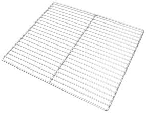 vidaXL Grătar BBQ cu mânere, 40x35 cm, dreptunghiular oțel inox. 304