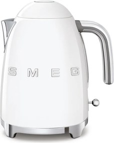 Ceainic electric SMEG KLF03WHEU, 2400 W, 1,7 l, bază rotativă la 360°, finisaj lucios, alb