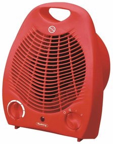 Resigilat: Aeroterma Rosberg R51970G, 2000W, 3 moduri, Incalzire / Racire, Termostat reglabil, Rosu